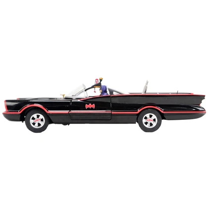 Adam West, Burt Ward Autographed ELITE 1:18 Scale Die-Cast Batmobile w Figures