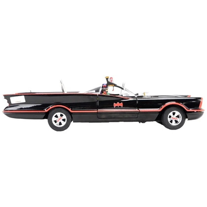 Adam West, Burt Ward Autographed ELITE 1:18 Scale Die-Cast Batmobile w Figures