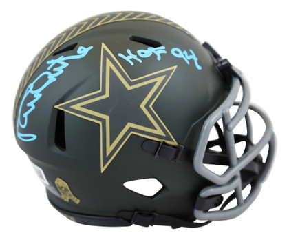 Cowboys Randy White "HOF 94" Signed 2025 STS IV Speed Mini Helmet w/ Case BAS W