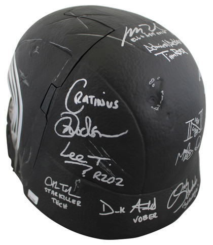 Star Wars (13) Driver, Herring, Towersey, Rose  Signed Kylo Ren FS Helmet BAS
