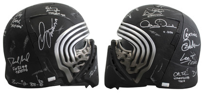 Star Wars (19) Driver, Ridley, Daniels, Mayhew, Signed Kylo Ren FS Helmet BAS