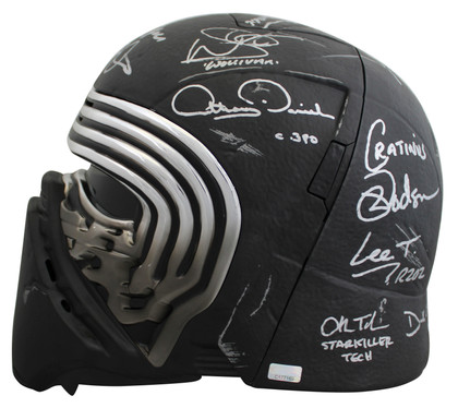 Star Wars (19) Driver, Ridley, Daniels, Mayhew, Signed Kylo Ren FS Helmet BAS