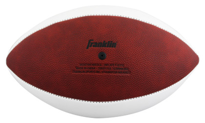 Raiders Ashton Jeanty Signed Franklin White Panel Logo Football W/ Case BAS Wit