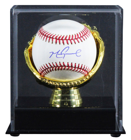 D-Backs Mark Grace Authentic Signed 2001 World Series Logo Baseball W/ Case BAS