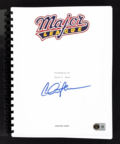 Charlie Sheen Major League Authentic Signed Movie Script Autographed BAS Witness