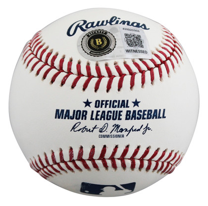 Charlie Sheen Major League "Wild Thing" Signed Baseball W/ Case BAS Witnessed