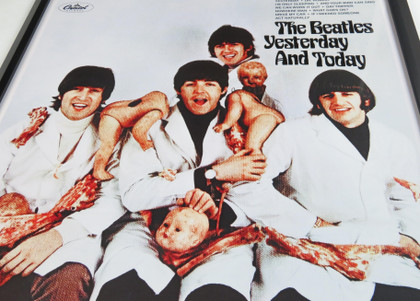 The Beatles Yesterday and Today Full Band Signed Display