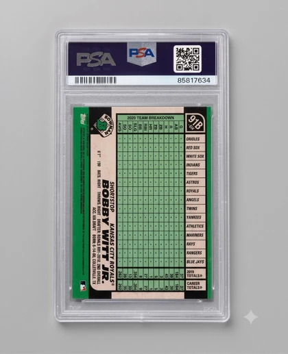 Bobby Witt Jr. 2021 SIGNED Bowman Chrome 1991 #91B-BW **PSA/DNA**