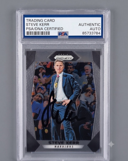 2017 Panini Prizm Coach Steve Kerr #50 Auto PSA/DNA