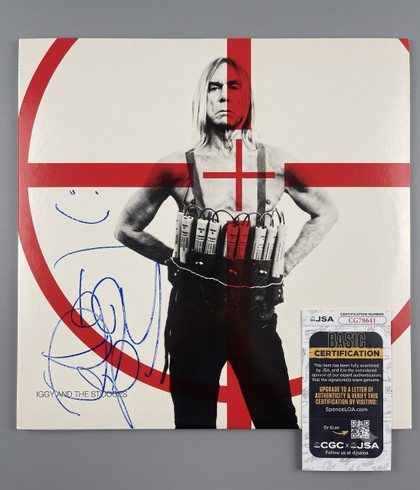 IGGY POP signed "Ready To Die" Vinyl LP Album JSA