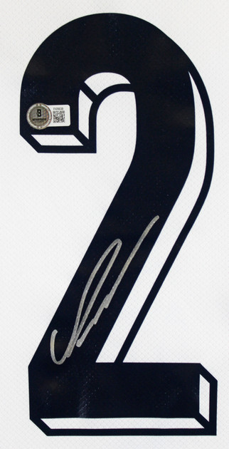 England Cole Palmer Authentic Signed White Nike Jersey Autographed BAS