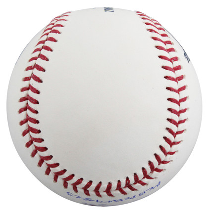 Rangers Evan Carter "MLB Debut 9-8-23" Authentic Signed OML Baseball BAS Witness