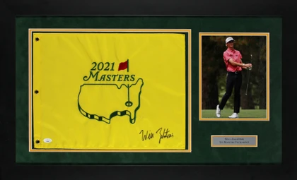 Will Zalatoris Authentic Signed & Framed 2021 Masters Golf Pin Flag JSA #AK66301