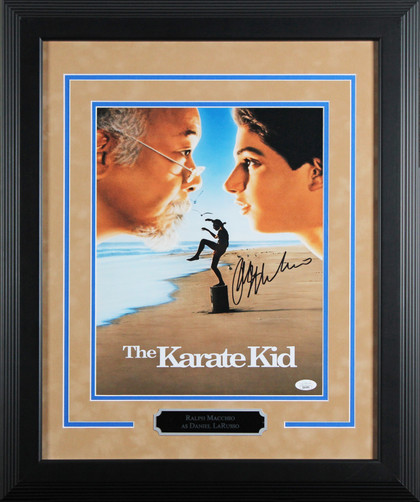 Ralph Macchio The Karate Kid Authentic Signed 11x14 Framed Photo JSA #QQ60899