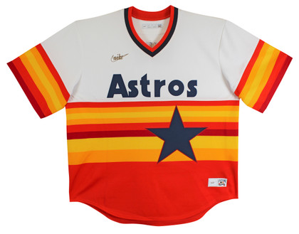 Astros Nolan Ryan Authentic Signed Rainbow Nike CC Jersey Autographed BAS