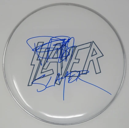 Slayer Signed Drumhead
