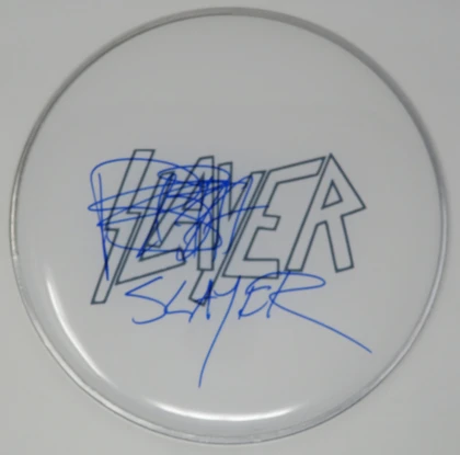 Slayer Signed Drumhead
