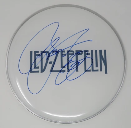 Led Zeppelin Signed Drumhead