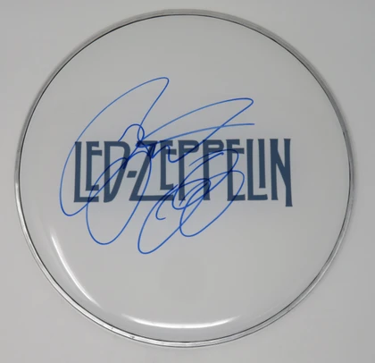 Led Zeppelin Signed Drumhead
