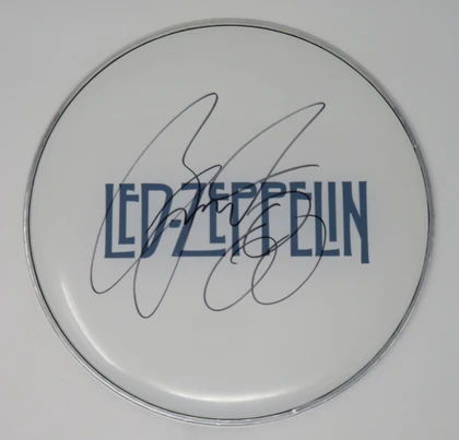 Led Zeppelin Signed Drumhead