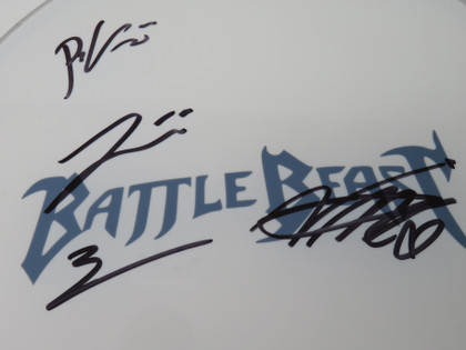 Battle Beast Signed Drumhead