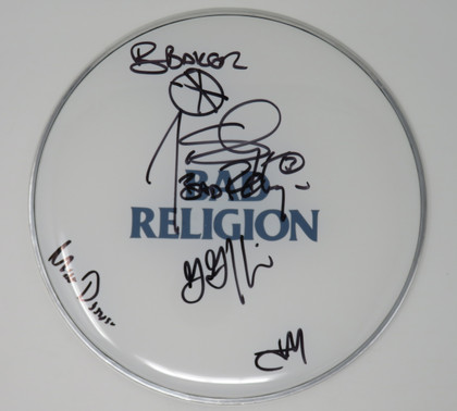 Bad Religion Signed Drumhead