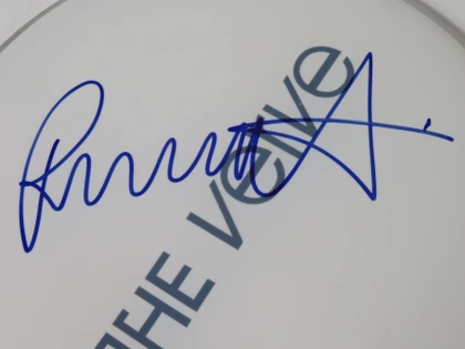 The Verve Signed Drumhead