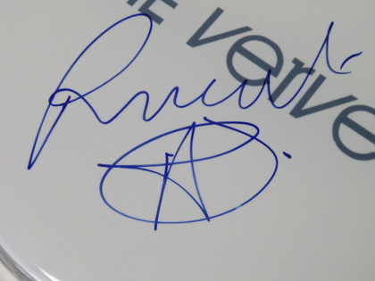 The Verve Signed Drumhead