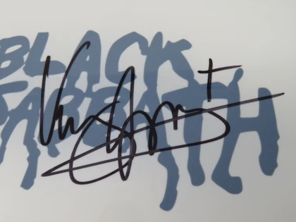 Black Sabbath Signed Drumhead