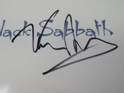 Black Sabbath Signed Drumhead