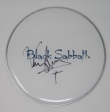 Black Sabbath Signed Drumhead