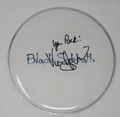 Black Sabbath Signed Drumhead