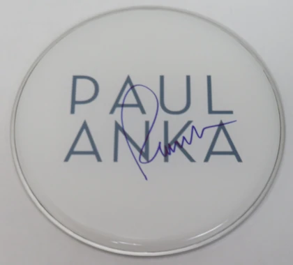 Paul Anka Signed Drumhead