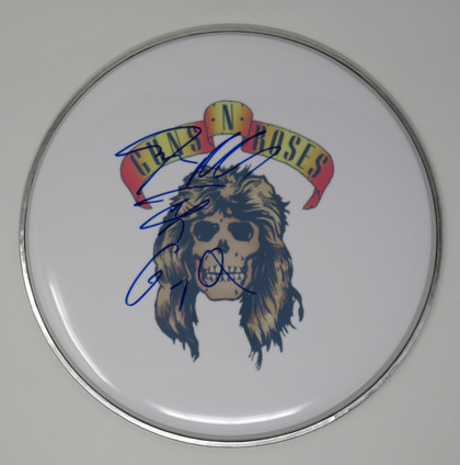 Steven Adler Signed Guns N' Roses Drumhead