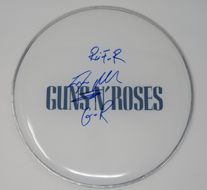 Steven Adler Signed Guns N' Roses Drumhead