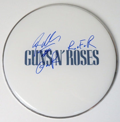Steven Adler Signed Guns N' Roses Drumhead
