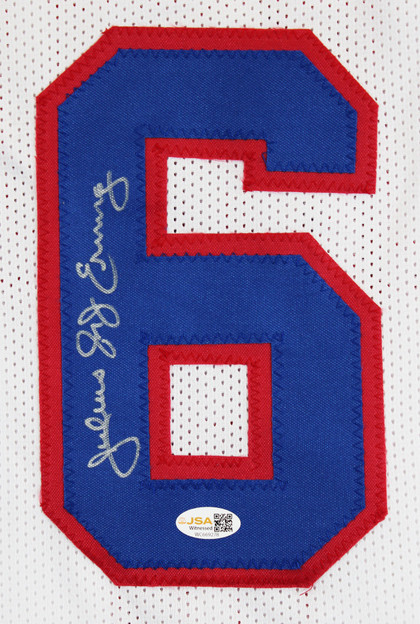 Julius "Dr. J" Erving Authentic Signed White Pro Style Jersey JSA Witness