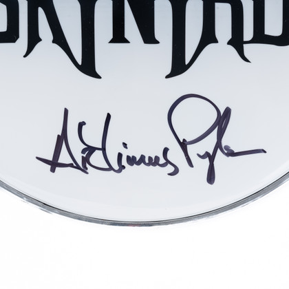Lynyrd Skynyrd Artimus Pyle Signed Drumhead