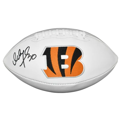 Ickey Woods Signed Cincinnati Bengals Official NFL Team Logo Football (BECKETT )