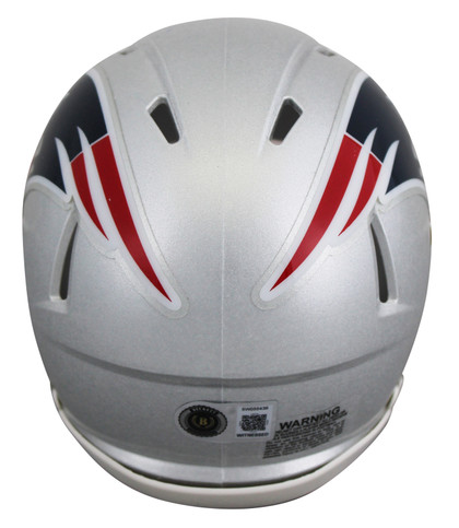 Patriots A.J. Brown Authentic Signed Speed Mini Helmet W/ Case BAS Witnessed