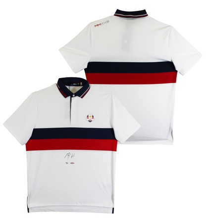 Max Homa Signed White Ralph Lauren 2023 Ryder Cup USA Saturday Polo Shirt UDA
