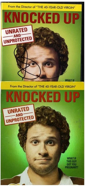 Seth Rogen Signed Knocked Up DVD Case With Sleeve