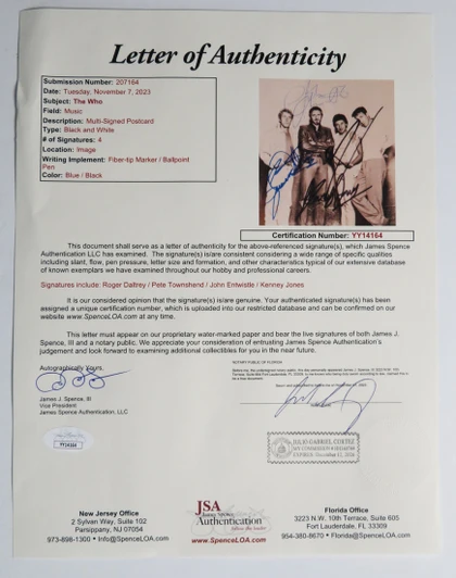 The Who Signed Display