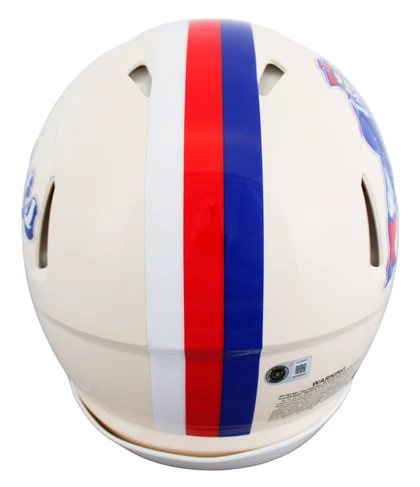Patriots Rob Gronkowski Signed Retro F/S Speed Proline Helmet W/ Case BAS Wit
