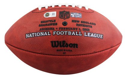 Patriots Rob Gronkowski Signed SB XLIX Logo Wilson "Duke" Football BAS #4W996834