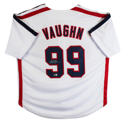 Charlie Sheen Major League Authentic Signed White Pro Style Jersey BAS #BT89966