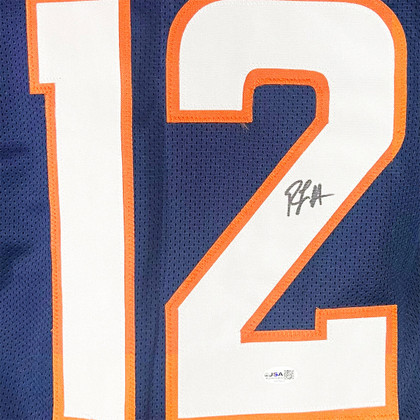 RJ Harvey Signed Denver Navy Football Jersey (JSA)