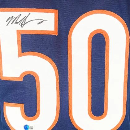 Mike Singletary Signed Chicago Navy Football Jersey (Beckett)