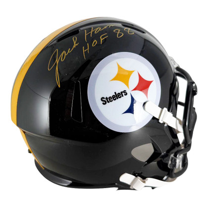 Jack Ham Signed HOF 88 Inscription Pittsburgh Steelers Speed Full-Size Replica Football Helmet (JSA)