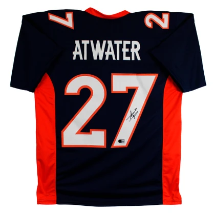 Steve Atwater Authentic Signed Navy Pro Style Jersey Autographed BAS Witnessed 2